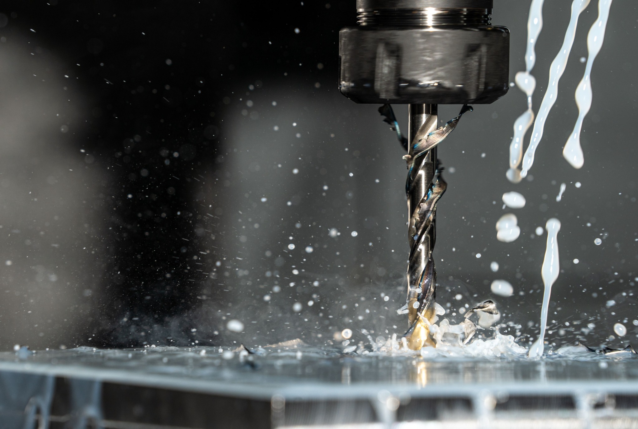 CNC machining operation during technical manufacturing execution